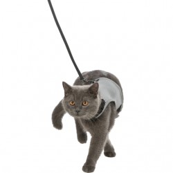 Soft harness with leash for cats, 24-42 cm, 1.20 m