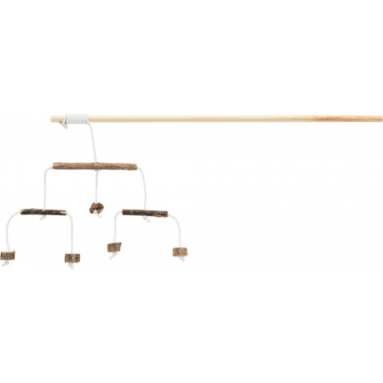 Play rod with matatabi sticks, 50 cm