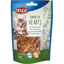 Λιχουδιές Γάτας, Trixie Premio Barbecue Hearts με Κοτόπουλο 50gr