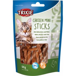 Λιχουδιές Γάτας, Trixie Premio Mini Sticks με Κοτόπουλο & Ρύζι 50gr