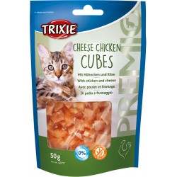 Λιχουδιές Γάτας, Trixie Premio Cubes με Τυρί & Κοτόπουλο 50gr
