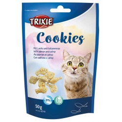 Λιχουδιές Γάτας, Trixie Cookies με Σολομό & Catnip 50gr