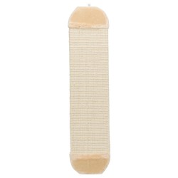 Scratching board XL with plush, 18 x 78 cm, natural/beige