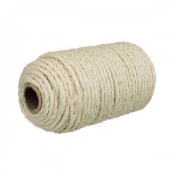 Sisal rope on a roll, 50 m/4-6 mm