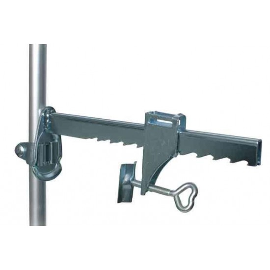 Wall clamp with telescope pole
