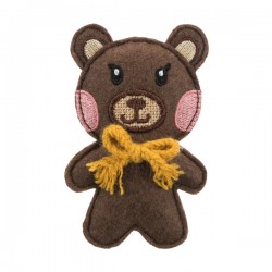 Bear, fabric with catnip, 10cm