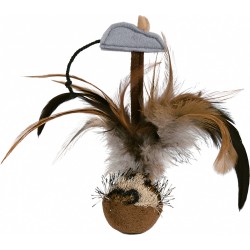 Bobo shuttlecock with mouse, plush, 15 cm