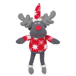 Xmas Reindeer, fabric 42cm brown/grey